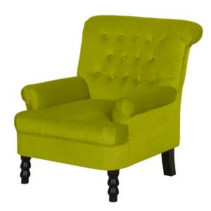 Fauteuil New Mill Microfibre - Vert gazon - Avec repose-pieds