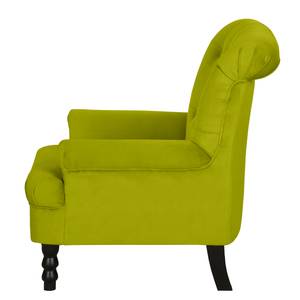 Fauteuil New Mill Microfibre - Vert gazon - Avec repose-pieds