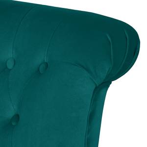 Fauteuil New Mill Microfibre - Bleu pétrole - Avec repose-pieds