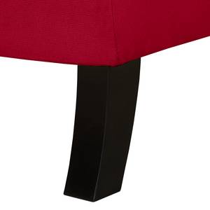 Fauteuil New Mill Microfibre - Rouge rubis - Avec repose-pieds