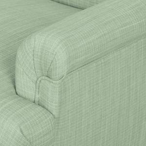 Fauteuil New Mill geweven stof Mintkleurig - Zonder hocker