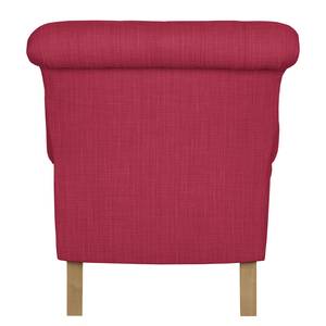 Fauteuil New Mill Tissu - Framboise - Sans repose-pieds