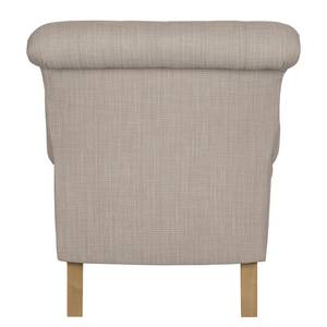 Fauteuil New Mill geweven stof Saharakleurig - Zonder hocker