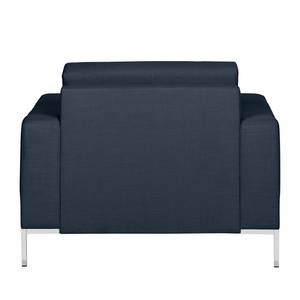 Fauteuil Nistra Tissu bleu foncé