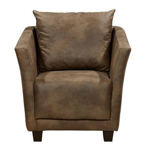 Fauteuil Ondara Imitation cuir - Marron