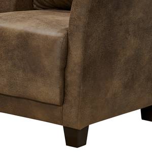 Fauteuil Ondara Imitation cuir - Marron