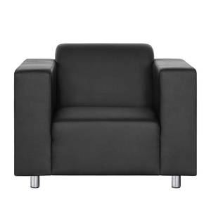 Fauteuil Oslo Imitation cuir Noir