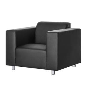 Fauteuil Oslo Imitation cuir Noir