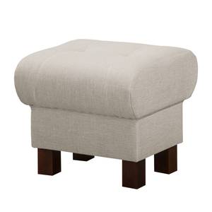 Fauteuil Outwell structuurstof - Kiezelkleurig - Met hocker