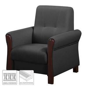 Fauteuil Outwell structuurstof - Antraciet - Zonder hocker