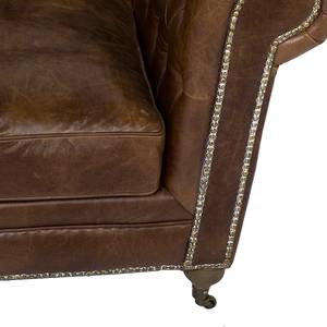 Fauteuil Oxford Vintage Deluxe echt leer - bruin