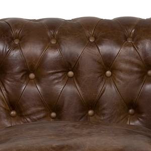 Fauteuil Oxford Vintage Deluxe echt leer - bruin