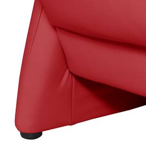 Fauteuil Patay Cuir véritable Rouge cerise