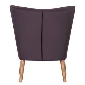 Sessel Mikkel Baumwollstoff Aubergine