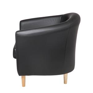 Fauteuil Philipp Cuir synthétique noir