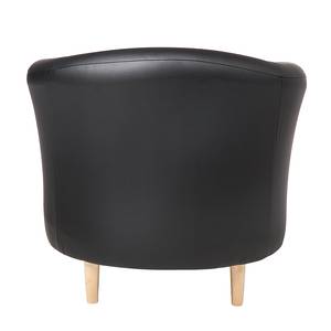 Fauteuil Philipp Cuir synthétique noir