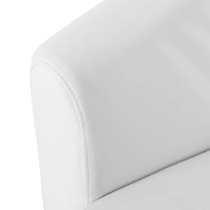 Fauteuil Philipp Cuir synthétique blanc