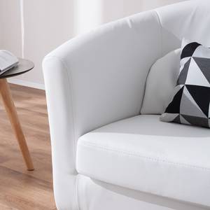 Fauteuil Philipp Cuir synthétique blanc