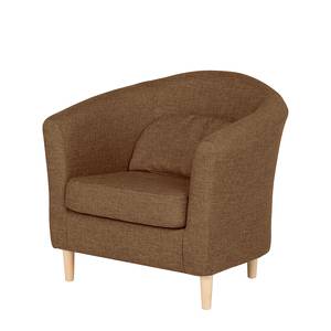 Fauteuil Philipp Tissu marron clair