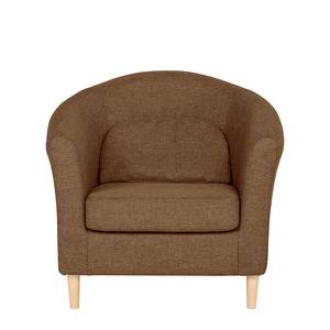 Fauteuil Philipp Tissu marron clair