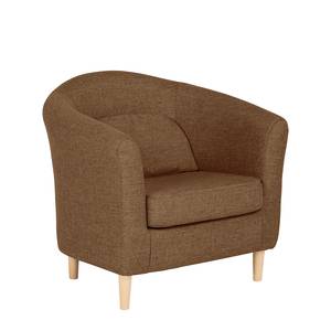 Fauteuil Philipp Tissu marron clair