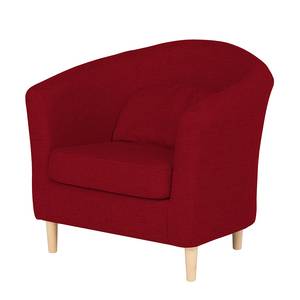 Sessel Philipp Webstoff Rot