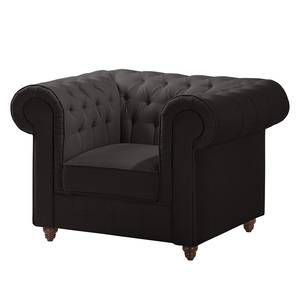 Chesterfield Sessel Pintano Webstoff - Anthrazit