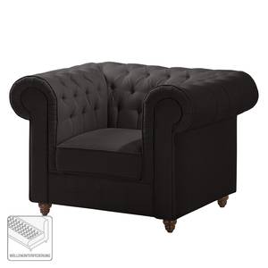 Fauteuil Chesterfield Pintano Tissu - Anthracite