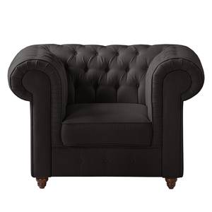 Chesterfield Sessel Pintano Webstoff - Anthrazit
