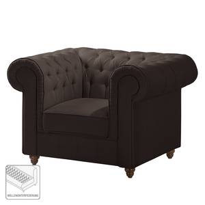 Fauteuil Chesterfield Pintano Tissu - Expresso