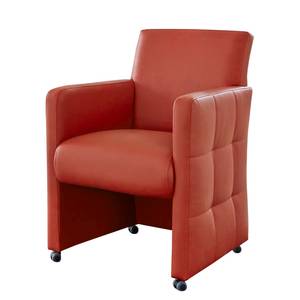 Fauteuil Pitalito Imitation cuir - Rouge