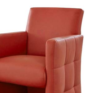 Fauteuil Pitalito Imitation cuir - Rouge