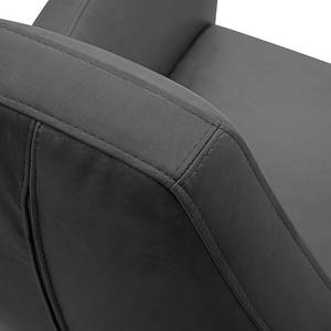 Fauteuil Polo III Cuir véritable - Anthracite