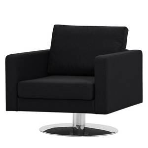 Draaifauteuil Portobello geweven stof Stof Selva: Antraciet