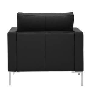 Fauteuil Portobello echt leer Echt leer Gad: Zwart - Hoekig