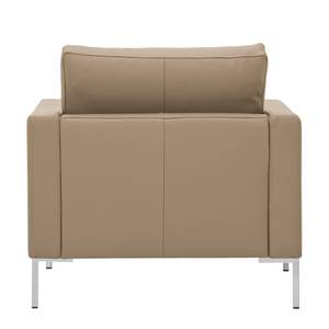 Fauteuil Portobello echt leer Echt leer Gad: Taupe - Hoekig