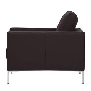 Fauteuil Portobello Cuir véritable Cuir véritable Gad : Marron foncé - Angulaire