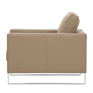 Fauteuil Portobello Cuir véritable Cuir véritable Gad : Taupe - Luge