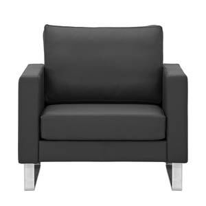 Fauteuil Portobello Cuir véritable Cuir véritable Gad : Anthracite - Luge