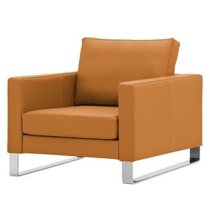 Fauteuil Portobello echt leer Echt leer Gad: Cognackleurig I - Beugelpoten