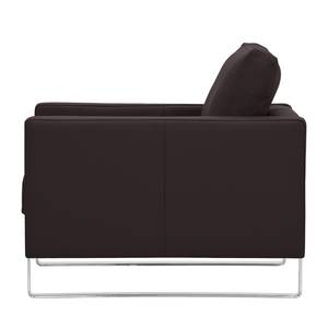 Fauteuil Portobello Cuir véritable Cuir véritable Gad : Marron foncé - Luge