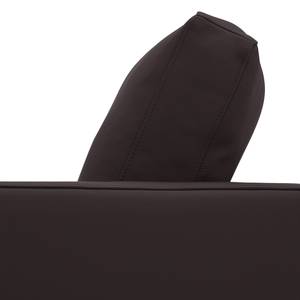 Fauteuil pivotant Portobello Cuir véritable - Cuir véritable Gad : Marron foncé