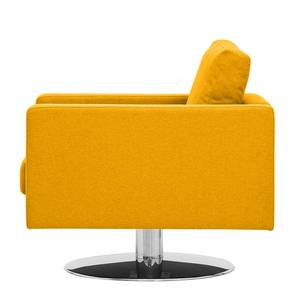 Fauteuil pivotant Portobello Tissu Tissu Selva : Jaune moutarde