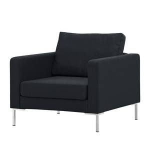 Sessel Portobello Webstoff Stoff Ramira: Anthrazit - Eckig