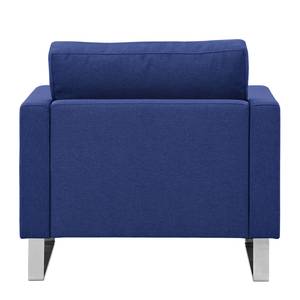 Fauteuil Portobello geweven stof Stof Ramira: Blauw - Beugelpoten