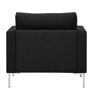 Fauteuil Portobello geweven stof Stof Selva: Antraciet - Hoekig