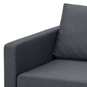 Fauteuil Portobello geweven stof Geweven stof Milan: Antraciet - Hoekig