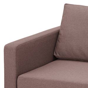 Fauteuil Portobello geweven stof Geweven stof Milan: Grijs-Marron - Hoekig