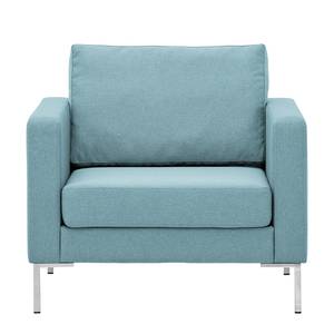 Sessel Portobello Webstoff Stoff Selva: Hellblau - Eckig