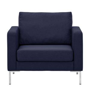 Fauteuil Portobello geweven stof Geweven stof Milan: Lichtblauw - Hoekig